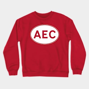 AEC classic lorry oval country plate Crewneck Sweatshirt